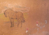 'Estudio de caballo' de Pedro Blanes Viale