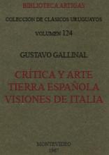 Portada de Crítica y arte; Tierra española y Visiones de Italia