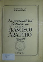 Portada de La personalidad patricia de don Francisco Araucho
