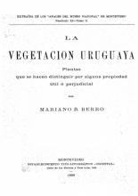 Portada de La vegetación uruguaya