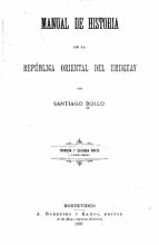 Portada de Manual de historia de la República Oriental del Uruguay