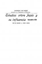 Portada de 'Estudios sobre Jesús y su influencia' de Alberto Nin Frías