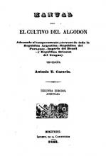 Portada de 'Manual para el cultivo del algodón' de Antonio T. Caravia