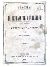 Portada de 'Armonías a la defensa de Montevideo' de Cipriano Talavera y Patrón
