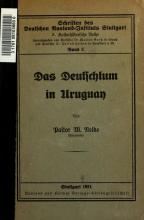 Portada de 'Das Deutschtum in Uruguay' de Wilhelm Nelke
