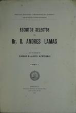 Portada de Escritos selectos del  Dr. D. Andrés Lamas