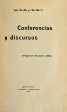Portada de 'Conferencias y discursos' de Juan Zorrilla de San Martín