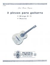 Portada de '2 piezas para guitarra' de José Pierri Sapere
