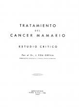 Portada de 'Tratamiento del cáncer mamario' de Juan Pou Orfila