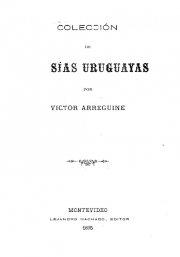Portada de Poesías uruguayas