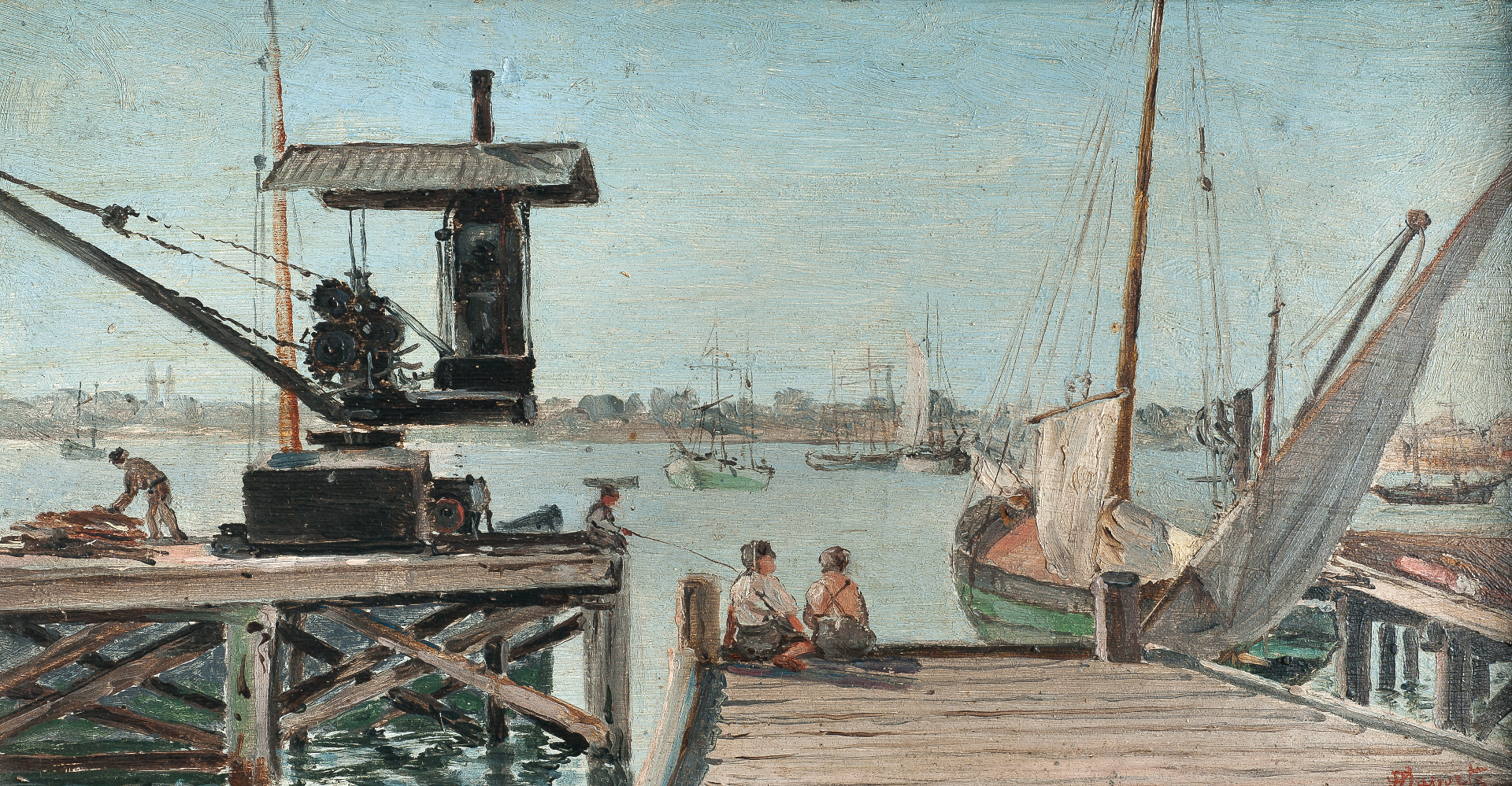 'Antiguo puerto de Montevideo' de Domingo Laporte