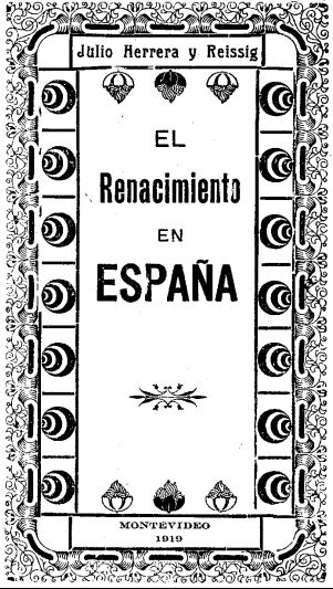 Portada de El renacimiento de España