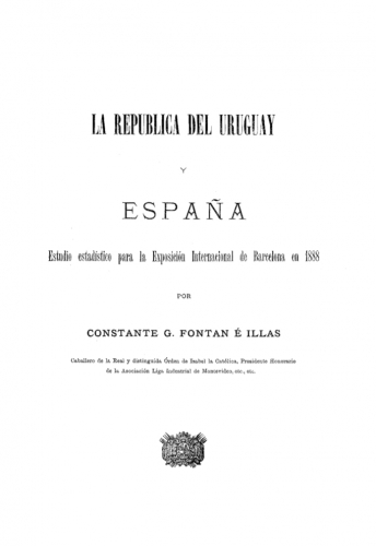 Portada de La República del Uruguay y España