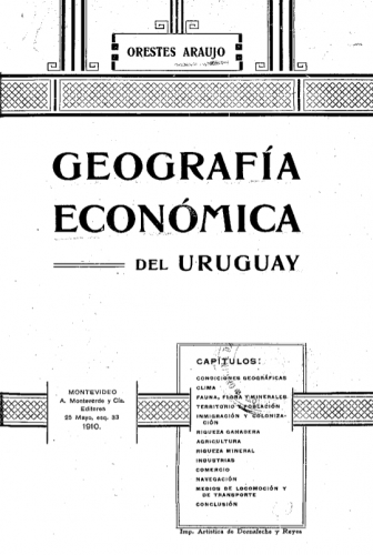 Portada de Geografía económica del Uruguay