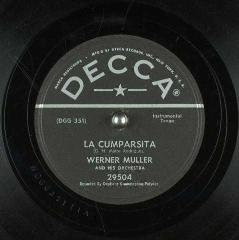 Marbete del álbum Decca 29504