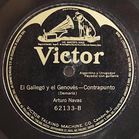 Marbete de 'El Gallego y el Genovés'