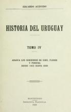 Portada de Historia del Uruguay. Tomo 4