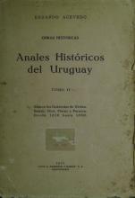 Portada de Anales históricos del Uruguay. Tomo II