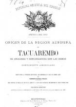 Portada de Origen de la región aurífera de Tacuarembó
