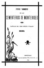 Portada de Epitafios y monumentos de los cementerios de Montevideo