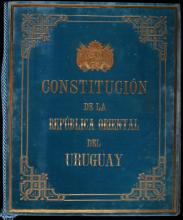 Portada de Constitución de la República Oriental del Uruguay (manuscrito)