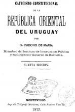 Portada de Catecismo constitucional de la República Oriental del Uruguay