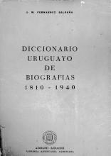 Portada de Diccionario uruguayo de biografías