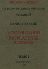 Portada de Vocabulario Rioplatense Razonado. v1