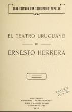 Portada de El teatro uruguayo de Ernesto Herrera