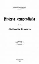 Portada de Historia compendiada de la civilización uruguaya. Volumen 1 y 2