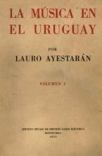 Portada de La música en el Uruguay, volumen 1