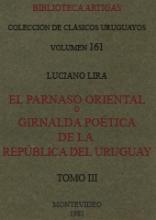Portada de El parnaso oriental o guirnalda poética de la República del Uruguaya. Tomo 3