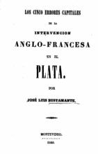 Portada de Los cinco errores capitales de la intervención anglo-francesa en el Plata