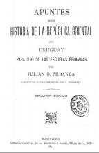 Portada de Apuntes sobre historia de la República Oriental del Uruguay
