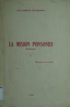 Portada de La misión Ponsonby. Vol. 1