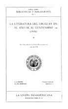 Portada de La literatura del Uruguay en el año de su centenario (1930)