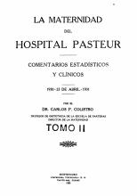Portada de La Maternidad del Hospital Pasteur. T2