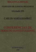 Portada de Conferencias de Derecho Constitucional