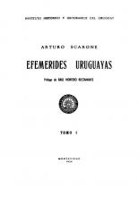 Portada de "Efemérides uruguayas. Tomo 1" de Arturo Scarone