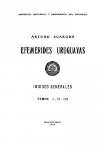 Portada de "Efemérides uruguayas. Tomo 4" de Arturo Scarone