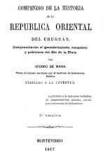Portada de 'Compendio de la historia de la República Oriental del Uruguay' de Isidoro De María