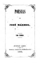Portada de 'Poesías' de José Mármol