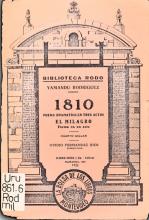 Portada de '1810 y El milagro' de Yamandú Rodríguez