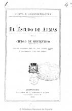 Portada de 'El escudo de armas de la ciudad de Montevideo' de Andrés Lamas
