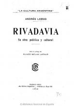 Portada de 'Rivadavia' de Andrés Lamas