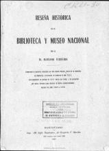 Portada de 'Reseña histórica de la Biblioteca y Museo Nacional' de Mariano Ferreira