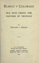 Portada de 'Blanco y Colorado' de William C. Tetley