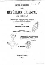 Portada de 'Compendio de la historia de la República Oriental del Uruguay' de Isidoro De María