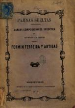 Portada de 'Pájinas sueltas' de Fermín Ferreira y Artigas