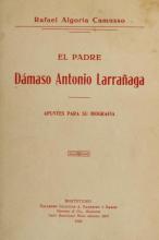 Portada de 'El padre Dámaso Antonio Larrañaga' de Rafael Algorta Camusso